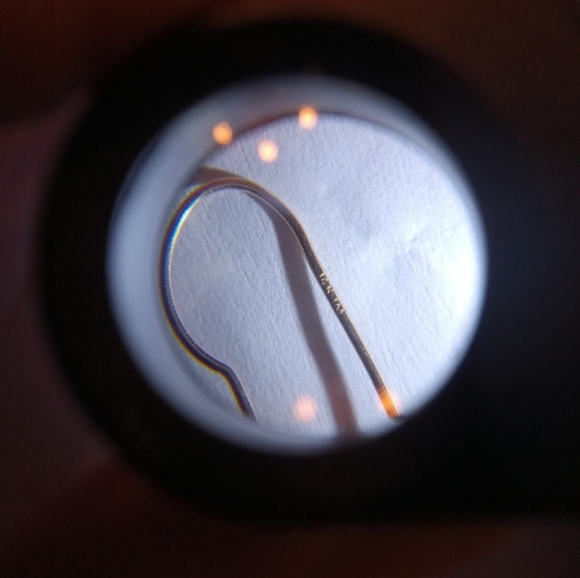 14k Solid Gold Emerald Cut Swiss Blue Topaz Threader Locking Designer Earrings - Picture 4 of 7